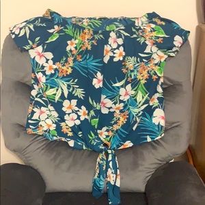 Off the shoulder floral top